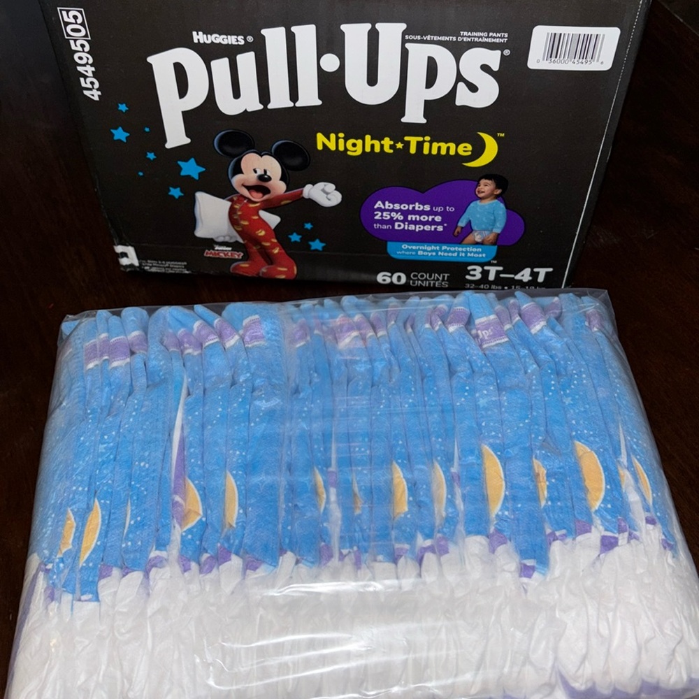 30 Night Time Huggies Pull-Ups Size 3T-4T